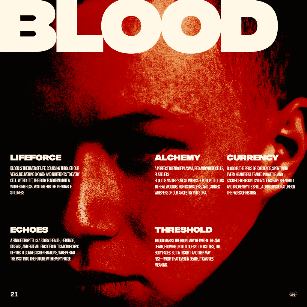Blood — graphic art by Aachman Shukla