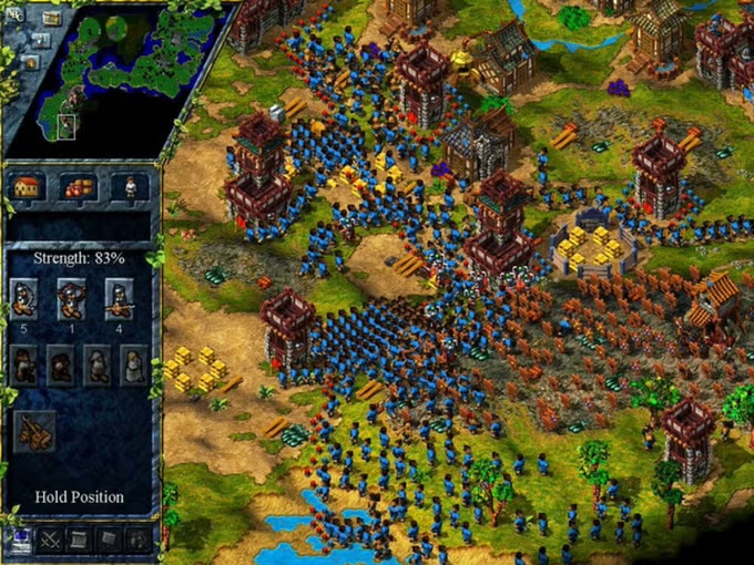 A battle in The Settlers III