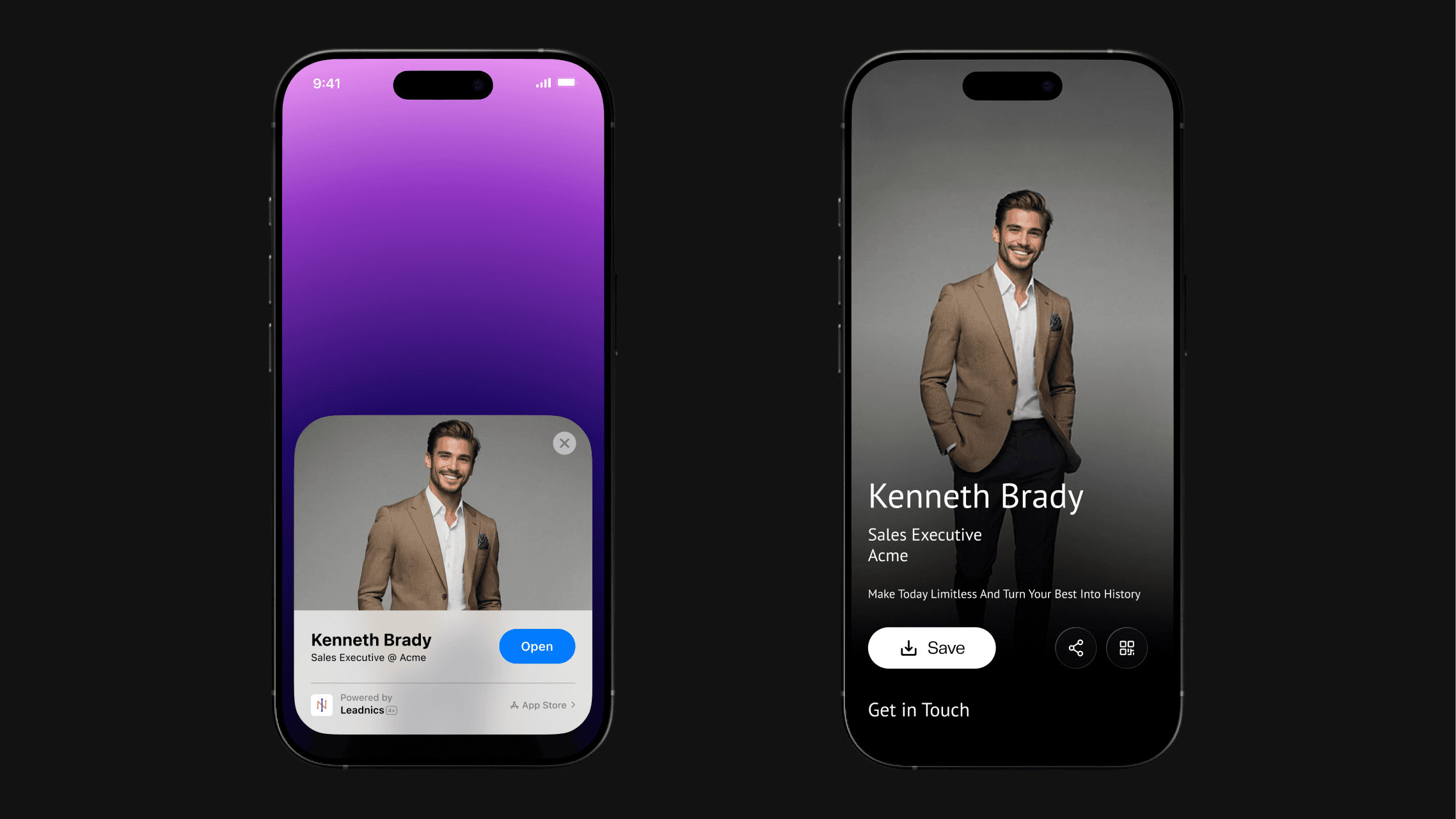 Leadnics App Clips