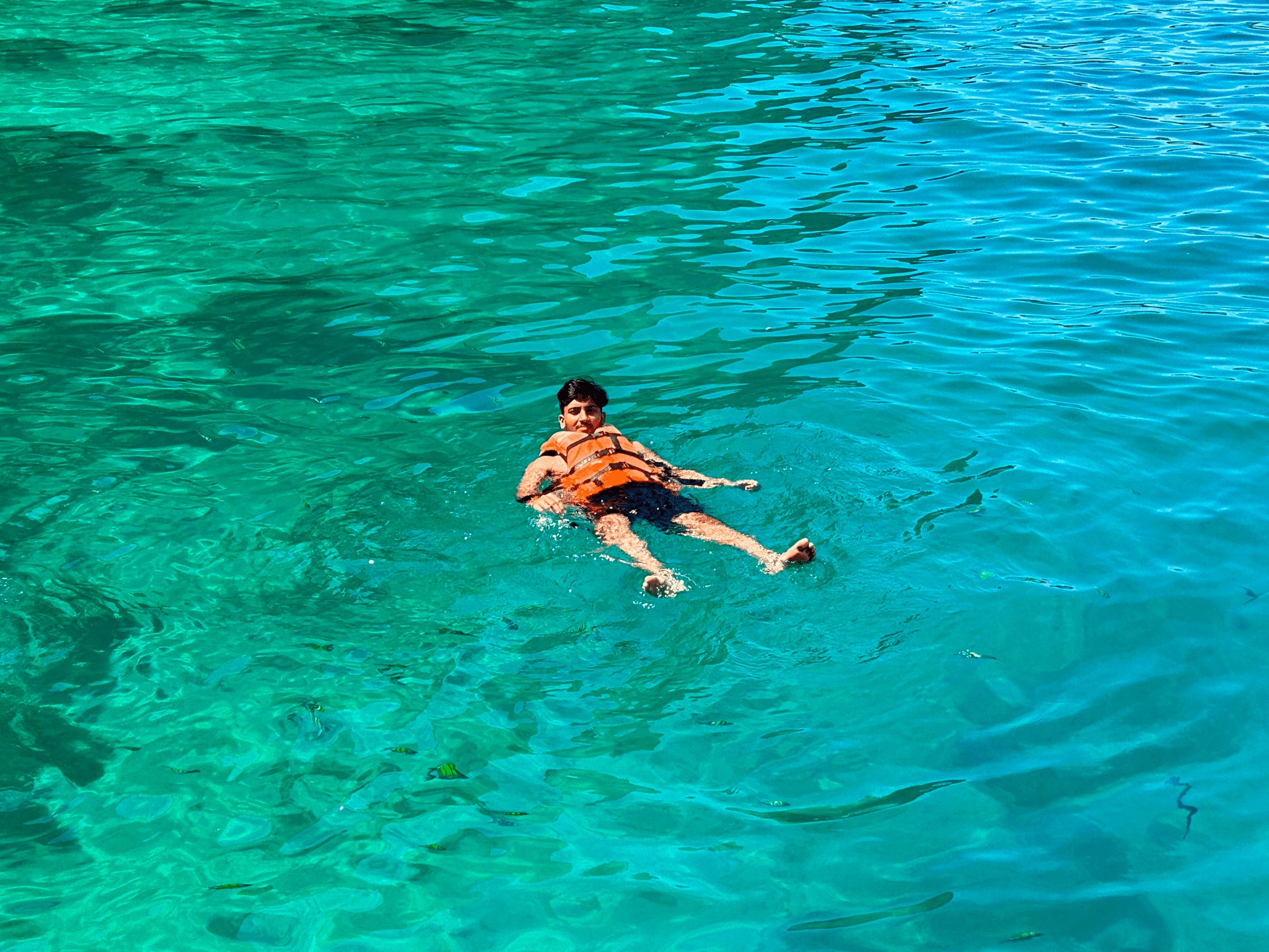 Aachman Shukla snorkelling